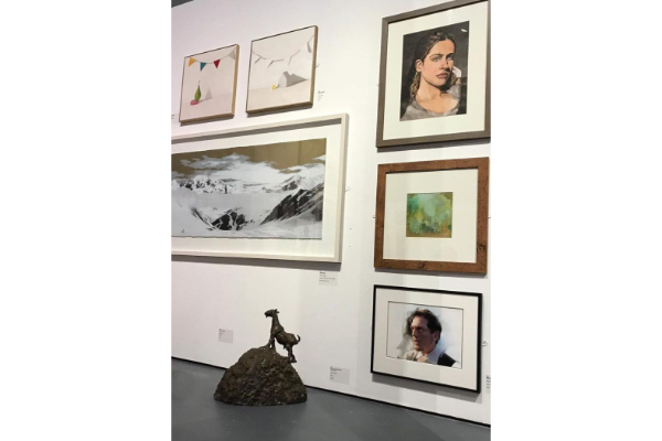 Mountain Goat displayed at Wildlife Artist of the year, St. James, Mall Galleries, London Mountain Goat displayed at Wildlife Artist of the year, St. James, Mall Galleries, London