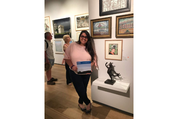 K R Nariman with artwork Narcissist at Mall Galleries, St. James, London K R Nariman with artwork Narcissist at Mall Galleries, St. James, London